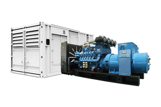 Máy phát điện diesel 3 pha MTU với bình xăng 1000L