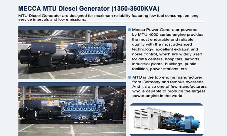 MECCA MTU Series 4000 Máy phát điện diesel 1350-3600KVA