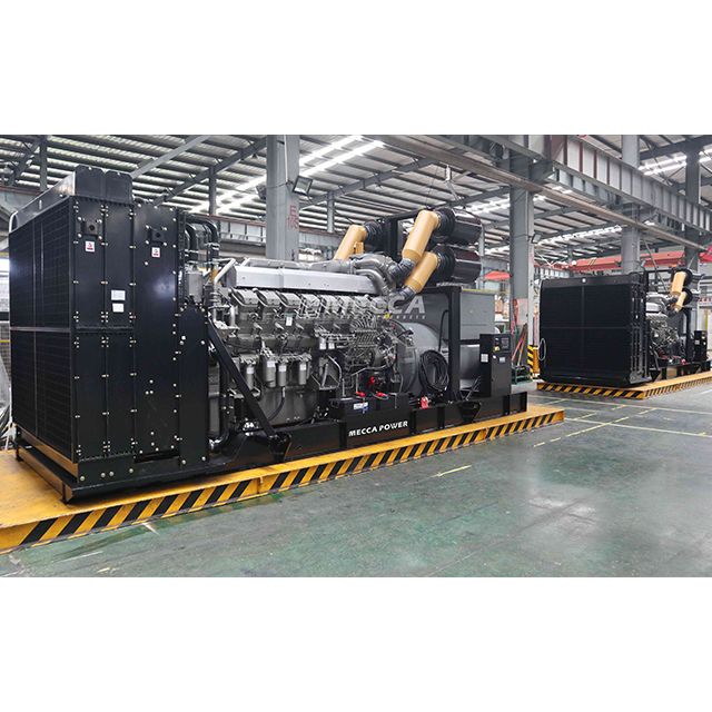 3,3kv-13,8kv Máy phát điện diesel điện áp cao trung bình đặt 1800kW 2250kVA với động cơ Thượng Hải Mitsubishi